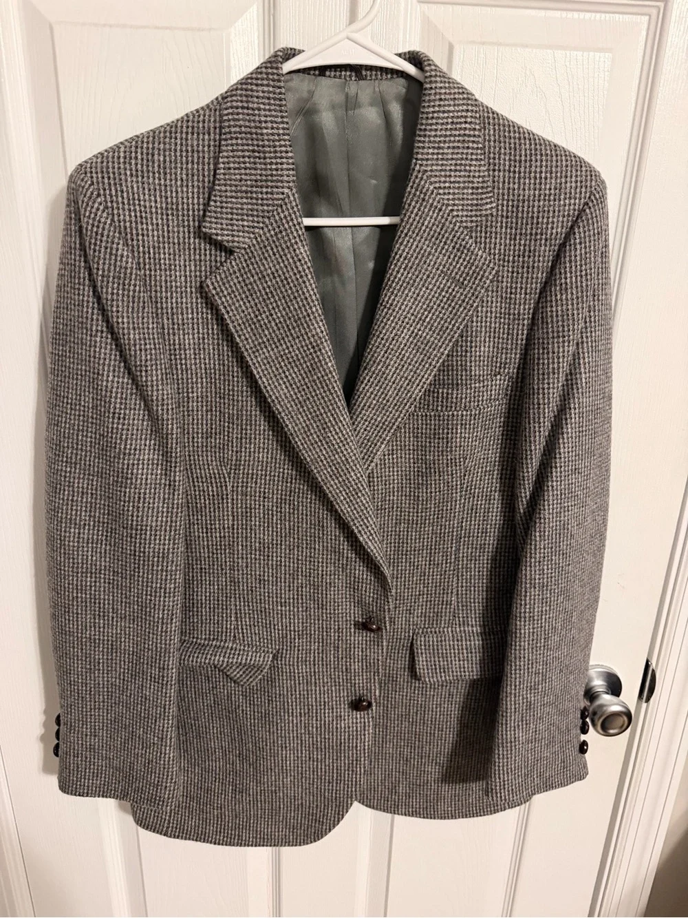 Stafford Gray Houndstooth Sport Coat